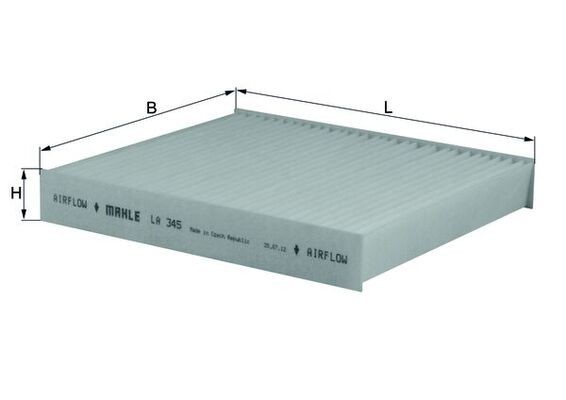 MAHLE LA 345 Filtru, aer habitaclu