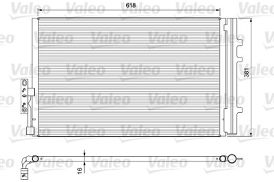 VALEO 814386 Condensator, climatizare foto