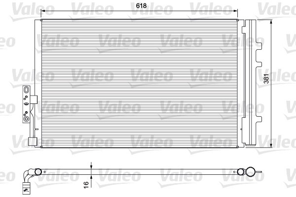 VALEO 814386 Condensator, climatizare