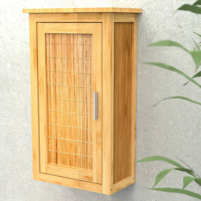 EISL Dulap &amp;icirc;nalt cu ușă, 40x20x70 cm, bambus foto