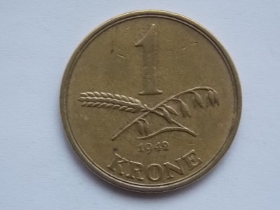 1 KRONE 1942 DANEMARCA foto