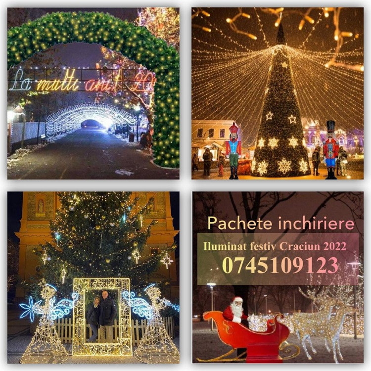 Inchiriere pachete iluminat festiv Craciun decoratiuni luminoase exterior |  Okazii.ro