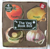 &quot;THE VEG BOOK BOX - Tomato, Potato, Mushroom, Garlic&quot;, Set 4 carti cu magnet