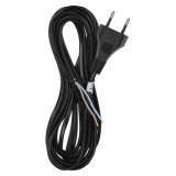 Cablu de alimentare EMOS S19275 flexibil izolatie PVC 2 0.75mm2 5m negru