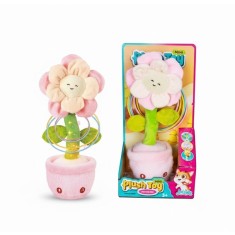 Jucarie interactiva Floare dansatoare cu lumini, muzica si functie de inregistrare