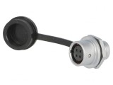 Soclu Mamă 4 PIN IP67 5A 200V pentru Lipire