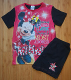 Pijama fata rosie vara bumbac Disney Minnie Mouse UK 9/10 ani noua, 9-10 ani, Rosu
