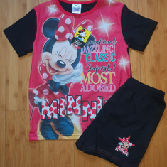 Pijama fata rosie vara bumbac Disney Minnie Mouse UK 9/10 ani noua