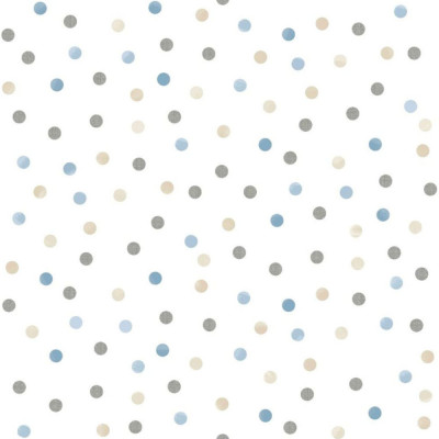 Noordwand Tapet &amp;bdquo;Mondo baby Confetti Dots&amp;rdquo;, alb, albastru, gri si bej GartenMobel Dekor foto
