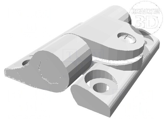 Balama lăţ 36,5mm tehnopolimer PA H: 43mm reglabilă UL94V-2