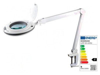 Lupă de masă cu iluminare LED 5dpt 9W 6500K &amp;Oslash;127mm foto