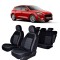 Set huse scaune dedicate Ford Focus 2019-2023 (Bancheta fractionata + husa cotiera)