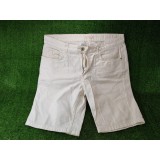 pantaloni trei sferturi jeansi albi L-XL / L10