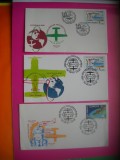 HOPCT PLIC LOT NR 8 - SET 3 PLICURI AVIATIE POLARA /AVION-POLUL NORD/POLUL SUD -ROMANIA