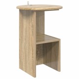 vidaXL Masă laterală Stejar Sonoma &Oslash; 39,5 x 55 cm Lemn prelucrat 8001039