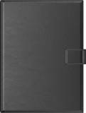 Agenda A4 Premium cu mecanism auriu neagra