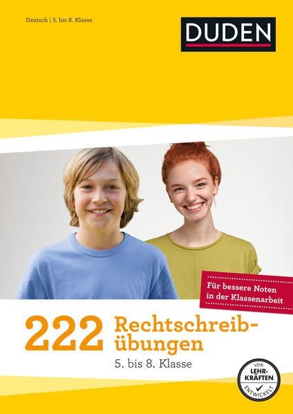 222 Rechtschreib&uuml;bungen - 5. bis 8. Klasse