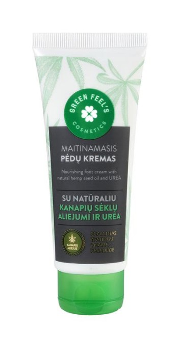 Crema Hranitoare pentru Picioare cu Ulei de Canepa 75 mililitri Green Feel&#039;s