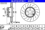 ATE 24.0132-0136.1 Disc frana