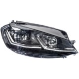 Far VW Golf 7, 03.20, partea Dreapta, cu lumina pentru viraje statica; cu lumina timp de zi tip LED, fara modul LED pentru luminile de curbe; fara