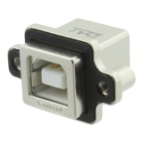 Conector USB B, mama, montare pe panou, AMPHENOL, MUSB-D111-30, T138043