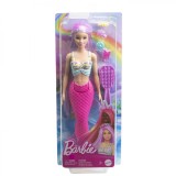 Barbie Papusa Sirena Cu Par Mov Si Coada Roz, BARBIE - Dreamtopia