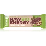 Bombus Raw Energy BIO bară de fructe calitate BIO aroma Peanuts &amp; Cocoa 50 g