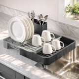 Uscator Vase Extensibil din Plastic &ndash; Spațiu Maxim &icirc;n Bucătărie, CMCLASS