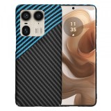 Husa pentru Motorola Edge 50 Ultra, Techsuit, Carbonite FiberShell, Bleu