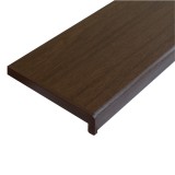 Glaf PVC interior pentru ferestre, Sunny Plast, nuc, 300 x 25 x 2 cm