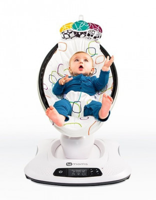 Fotoliu Balansoar Bebelusi 4MOMS MamaRoo 4.0 Plush Multicolor foto