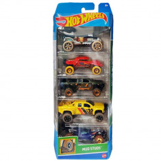 Set masinute Hot Wheels, Mud Studs, HTV40, 1:64 (5 modele)