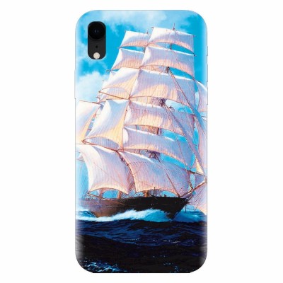 Husa silicon pentru Apple Iphone XR, Attractive Art Of Ships foto