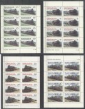 Tanzania 1985 Trains, 8 sets in blocks, MNH S.066, Nestampilat