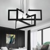 Lustra LED cu telecomanda ,Suspendata 73W, 3 Elemente, lumina Rece/Calda/Neutra, Dimabila, Inaltime Reglabila, Negru ModernLight Concept