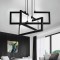 Lustra LED cu telecomanda ,Suspendata 73W, 3 Elemente, lumina Rece/Calda/Neutra, Dimabila, Inaltime Reglabila, Negru ModernLight Concept