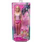 Papusa cu accesorii, Barbie, La plaja, HPL73