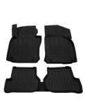 Set covorase auto din cauciuc tip tavita pentru Seat Leon II (1P) (2005-2012)