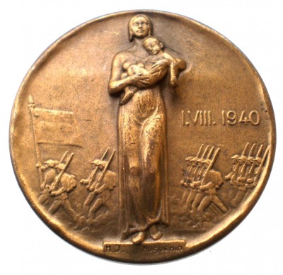 II.062 INSIGNA ELVETIA 1 AUGUST 1940 ZIUA NATIONALA foto