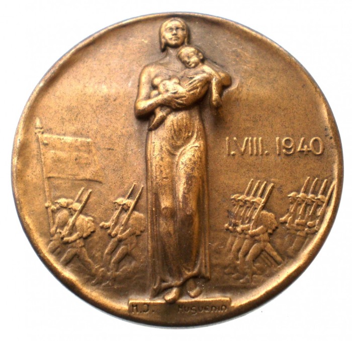 II.062 INSIGNA ELVETIA 1 AUGUST 1940 ZIUA NATIONALA