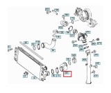 Furtun intercooler, supraalimentare Mercedes Sprinter 2006-2018, diametru 60 mm, cauciuc, RapidAuto 5065PT-2