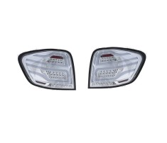 Set stopuri, lampa spate MERCEDES CLASA ML (W164), 07.2005-06.2008, partea stanga, LED; rosu, fumuriu, transparent; TUNING,