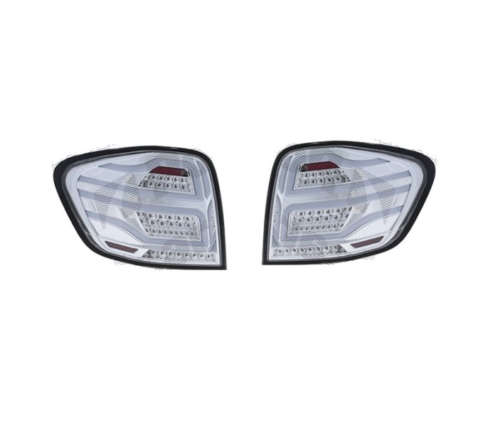 Set stopuri, lampa spate MERCEDES CLASA ML (W164), 07.2005-06.2008, partea stanga, LED; rosu, fumuriu, transparent; TUNING,