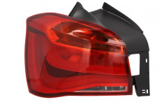 Stop lampa spate stanga exterior LED, culoare semnalizator portocaliu culoare sticla rosu BMW Seria 1 F20, F21 dupa 2015 foto