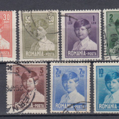 ROMANIA 1928 LP 77 REGELE MIHAI I (REGENTA) UZUALE SERIE STAMPILATA