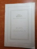 Program teatrul de opera si balet al RPR 1961-boris godunov