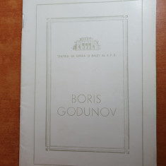 program teatrul de opera si balet al RPR 1961-boris godunov