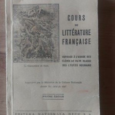 Cours de literature francaise (ed. 6)- Gorgos Marin