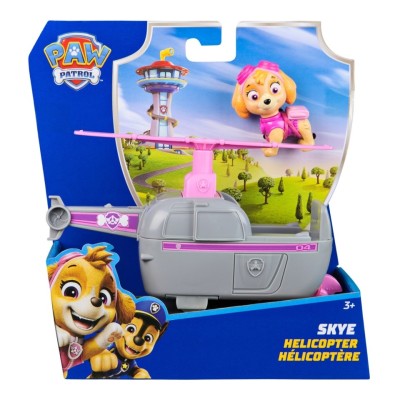PATRULA CATELUSILOR SET VEHICUL DE BAZA ELICOPTER SI FIGURINA SKYE foto