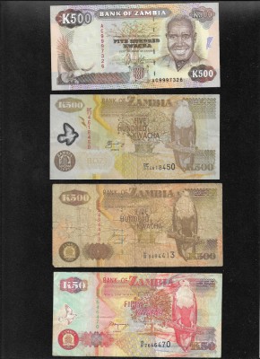 Set Zambia 18 bancnote diferite cateva rare foto